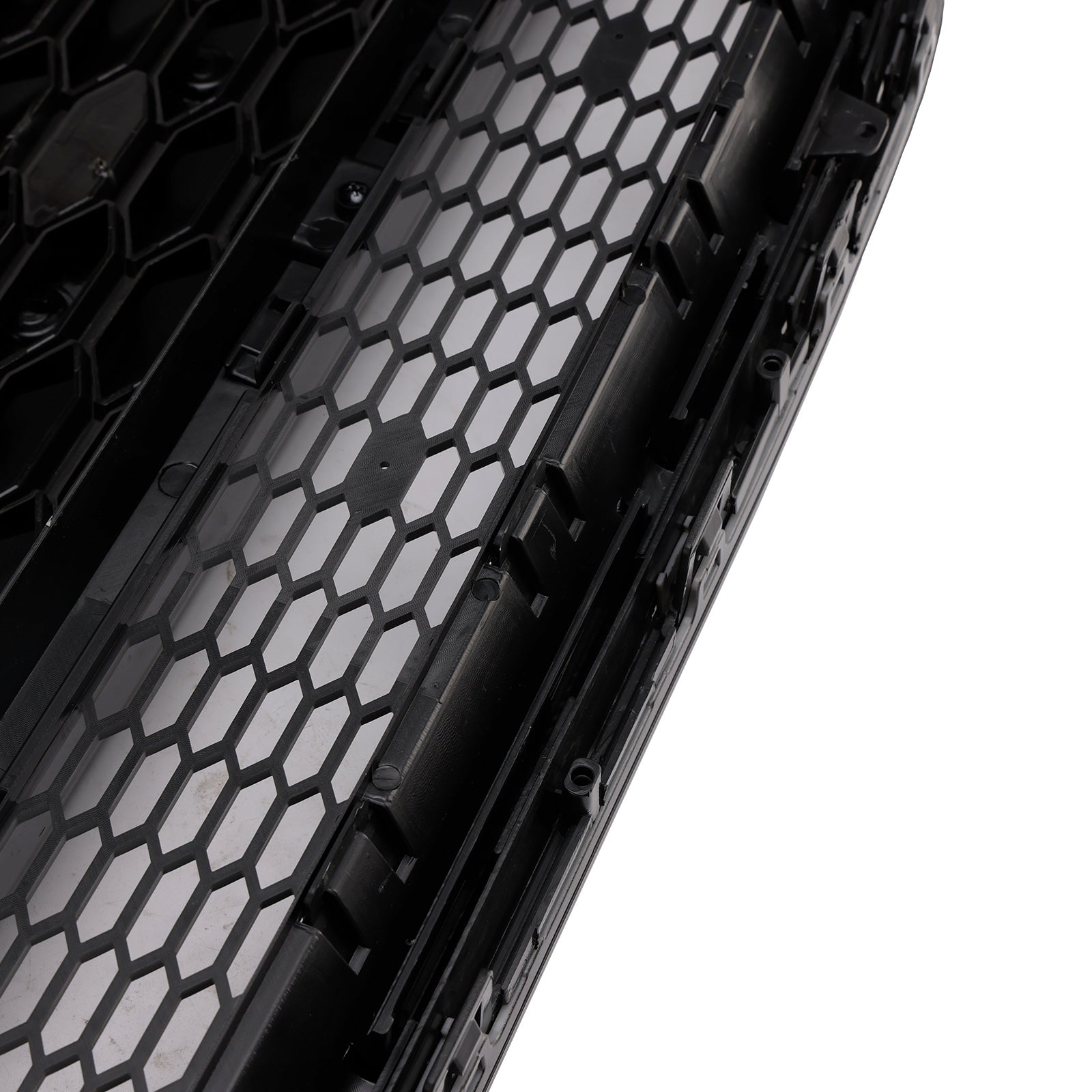2012-2015 Audi A6 / S6 C7 RS6 Quattro Style Honeycomb Grille Front Bumper Black Grill With Ring Emblem