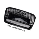 2012-2015 Audi A6/S6 C7 RS6 Quattro Style calandre en nid d'abeille pare-chocs avant calandre noire avec emblème d'anneau-11