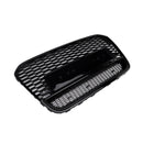 2012-2015 Audi A6/A6 Sline/S6 Honeycomb RS6 Style Grille Parachoques delantero Malla Reemplazo Parrilla negra-16