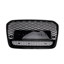 2012-2015 Audi A6/A6 Sline/S6 Honeycomb RS6 Style Grille Parachoques delantero Malla Reemplazo Parrilla negra-15