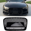 2012-2015 Audi A6 / A6 Sline / S6 Honeycomb RS6 Style Grille Front Bumper Mesh Replacement Black Grill-18