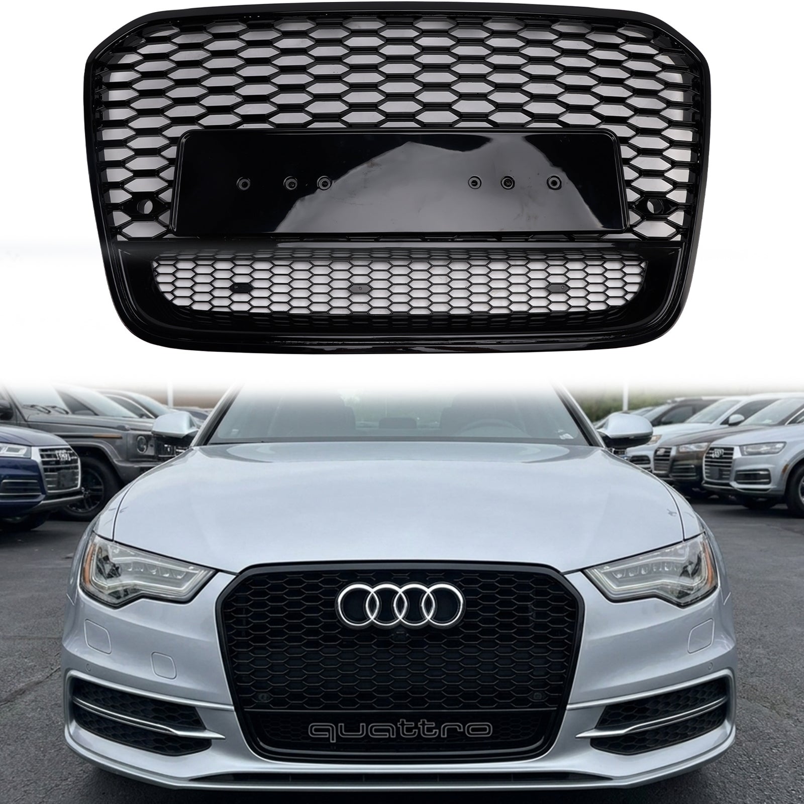 2012-2015 Audi A6 / A6 Sline / S6 C7 RS6 Quattro Style Honeycomb