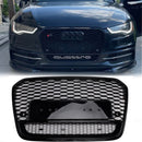 2012-2015 Audi A6/A6 Sline/S6 Honeycomb RS6 Style Grille Parachoques delantero Malla Reemplazo Parrilla negra-20