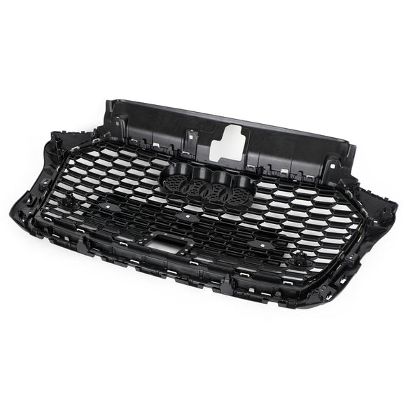 Calandre avant en nid d'abeille de style RS3 de remplacement pour Audi A3 S3 2017-2019 avec calandre noire brillante ACC