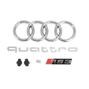 Calandre avant en nid d'abeille de style RS3 de remplacement pour Audi A3 S3 2017-2019 avec calandre noire brillante ACC-9