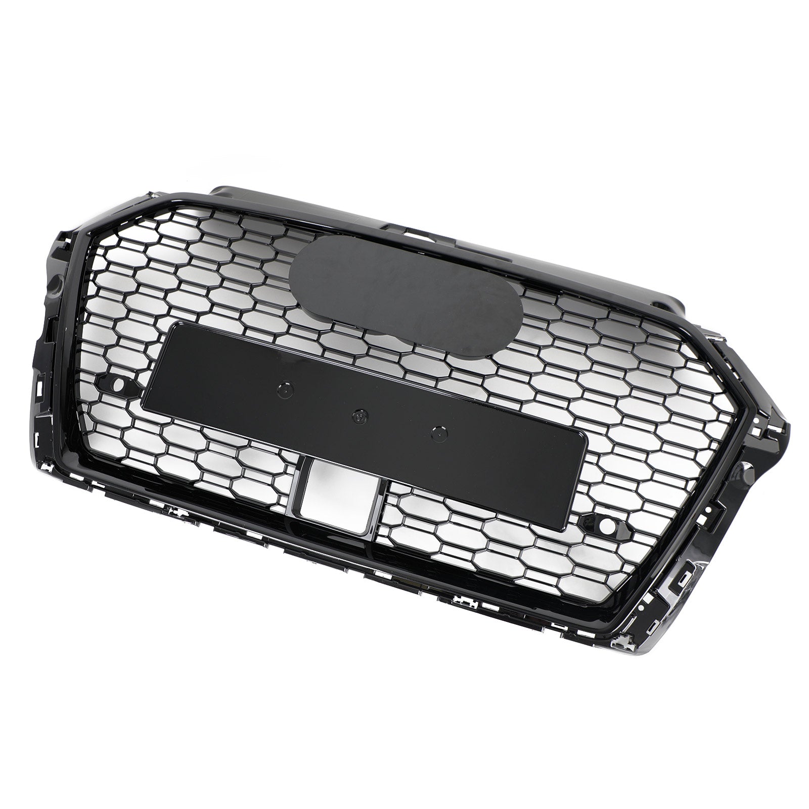 Grille de calandre avant en nid d'abeille de remplacement de style RS3 avec calandre noire brillante ACC pour Audi A3 S3 2017-2019