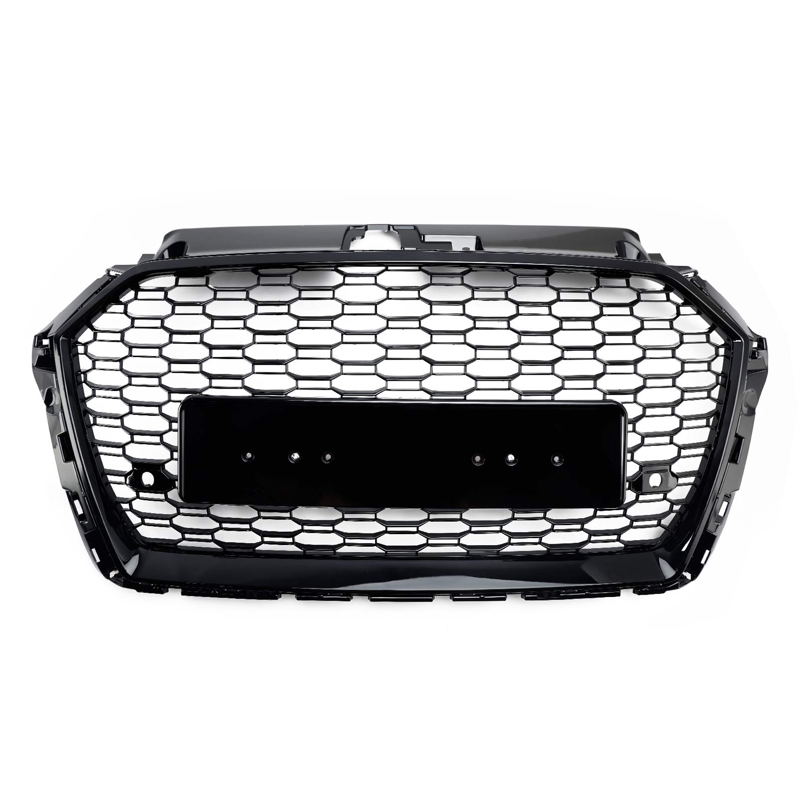 Audi A3 S3 2017-2019 Honeycomb Mesh Front Bumper Grille Replacement Black Grill