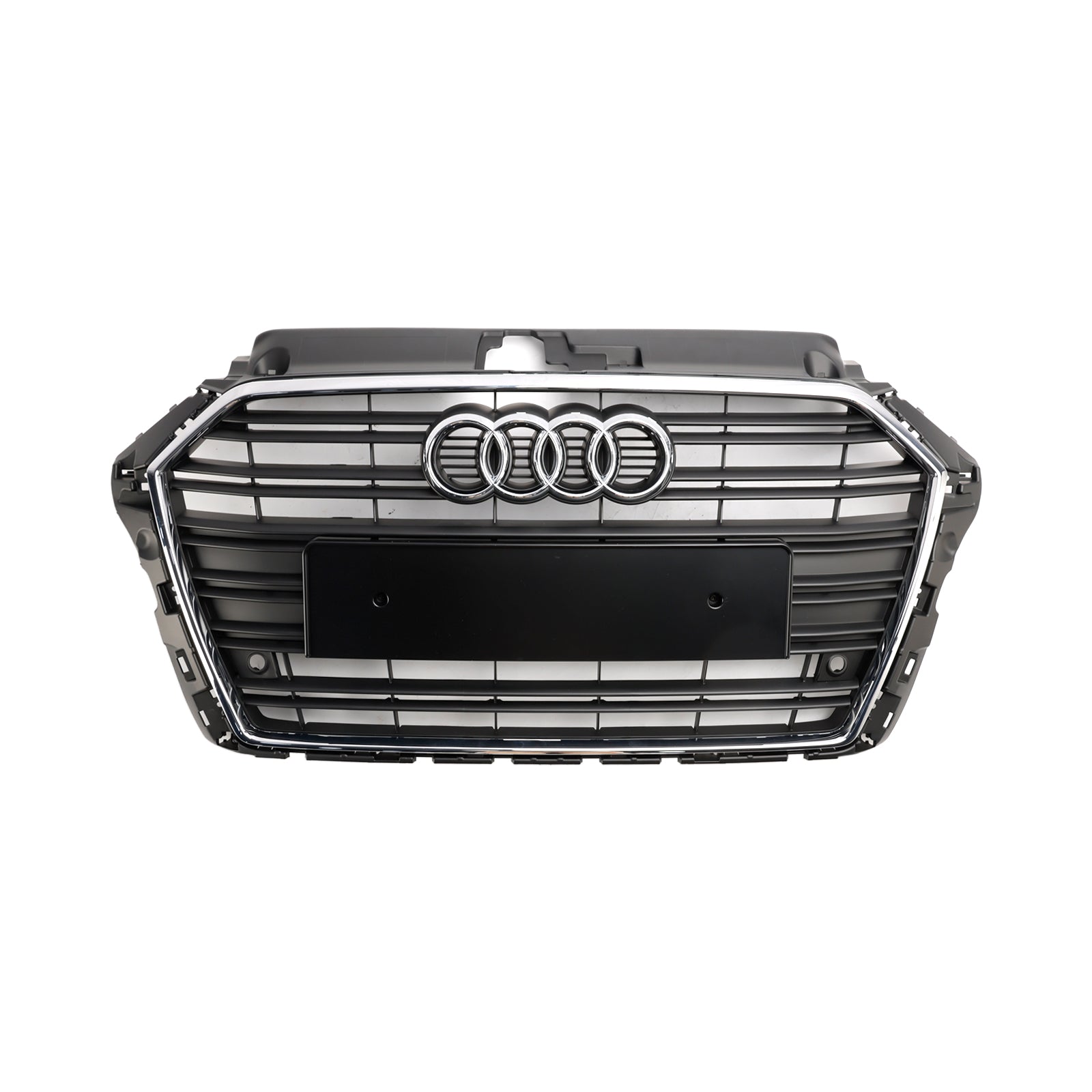 2017-2019 Audi A3 / S3 Front Bumper Horizontal Slat Grill Chrome Grill