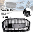 2017-2019 Audi A3 S3 Replacement RS3 Style Honeycomb Front Grill With ACC Gloss Black Grille-3