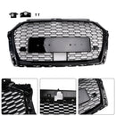 Audi A3 / S3 2017-2019 Honeycomb Mesh Front Bumper Grille Replacement Black Grill-9
