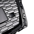 2017-2019 Audi A3 S3 Replacement RS3 Style Honeycomb Front Grill With ACC Gloss Black Grille-6
