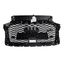 Audi A3/S3 2017-2019 grade do amortecedor dianteiro do favo de mel da grade do estilo RS3 com furo do ACC-9