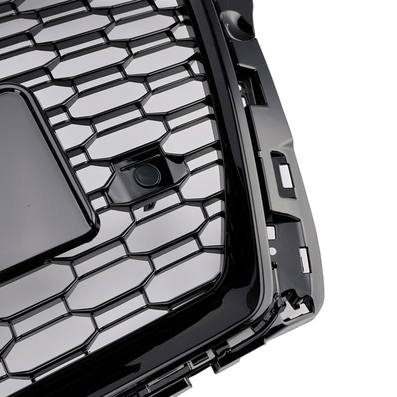 Audi A3/S3 2017-2019 grade do amortecedor dianteiro do favo de mel da grade do estilo RS3 com furo do ACC