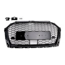 Audi A3 / S3 2017-2019 Honeycomb Mesh Front Bumper Grille Replacement Black Grill-15