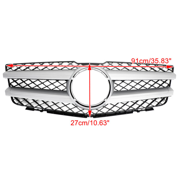 Mercedes Benz GLK-Klasse 2008-2012 X204 Zwart Chrome Grille Voorbumper Vervanging Grill