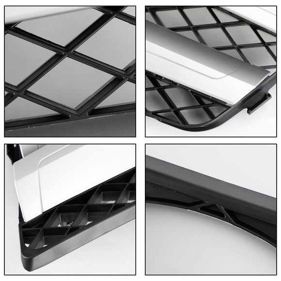 2008-2012 Mercedes Benz Classe GLK X204 GLK350/220/250/300/320 Grille de pare-chocs de capot avant Grille noire argentée