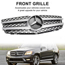 2008-2012 Mercedes Benz Classe GLK X204 GLK350/220/250/300/320 Grille de pare-chocs de capot avant Grille noire argentée-3