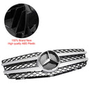 2008-2012 Mercedes Benz Classe GLK X204 GLK350/220/250/300/320 Grille de pare-chocs de capot avant Grille noire argentée-6