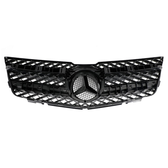 2008-2012 Mercedes Benz Classe GLK X204 GLK350/220/250/300/320 Grille de pare-chocs de capot avant Grille noire argentée