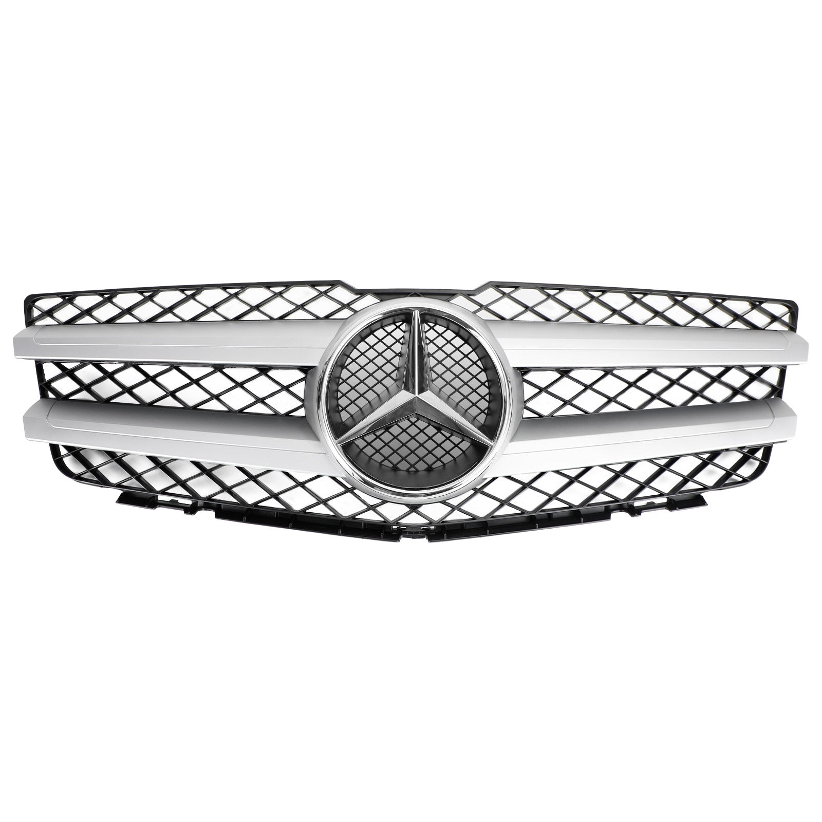 Grille de pare-chocs de capot avant Mercedes Benz Classe GLK X204 GLK350/220/250/300/320 2008-2012 Grille noire argentée