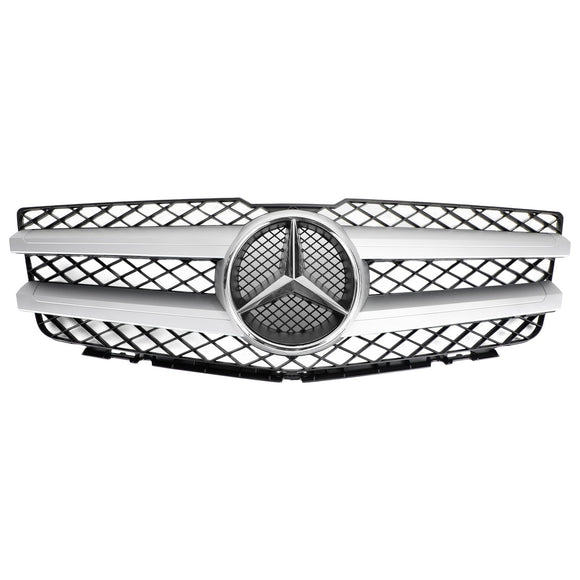 2008-2012 Mercedes Benz Classe GLK X204 GLK350/220/250/300/320 Grille de pare-chocs de capot avant Grille noire argentée