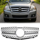 2008-2012 Mercedes Benz Clase GLK X204 GLK350/220/250/300/320 Parrilla de parachoques delantero Parrilla negra plateada-4