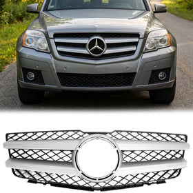 Mercedes-Benz | 2008 2009 2010 2011 2012 | Classe GLK X204 | Grade dianteira do radiador de entrada de ar da grade dianteira Chorme