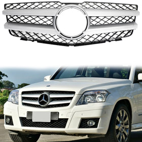 Mercedes Benz GLK-Class X204 2008-2012 Front Bumper Grille Chrome Replacement Grille