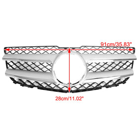 Mercedes-Benz GLK-Klasse 2013 2014 2015 X204 Frontgrill Lufteinlass Kühler Stoßstange Chrom Silber Grill mit Stern-Emblem - 0