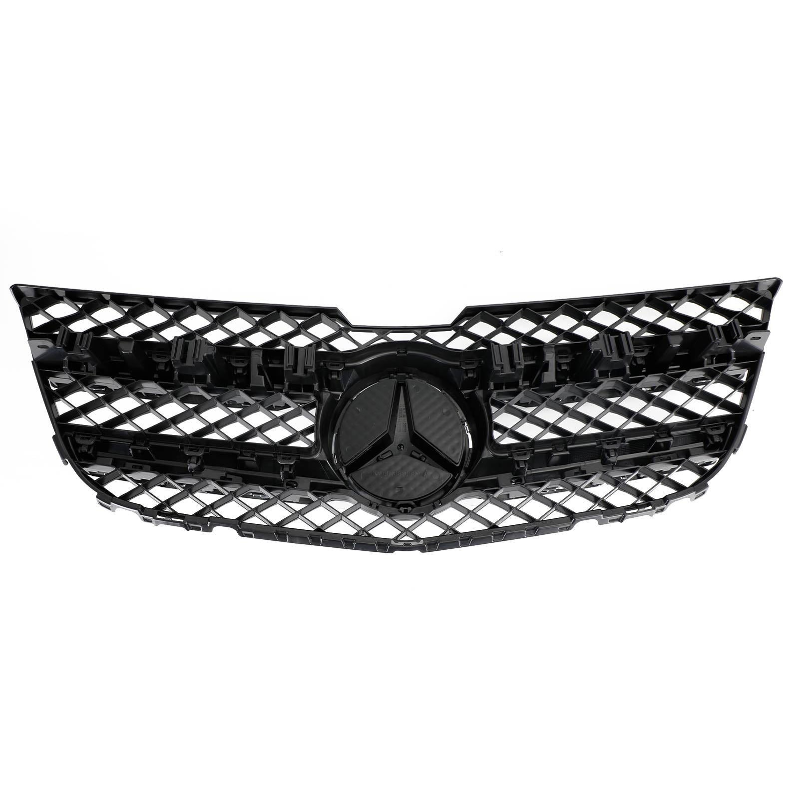 Grille de pare-chocs de capot avant Mercedes-Benz Classe GLK GLK250/300/350 2013-2015 Grille chromée argentée noire