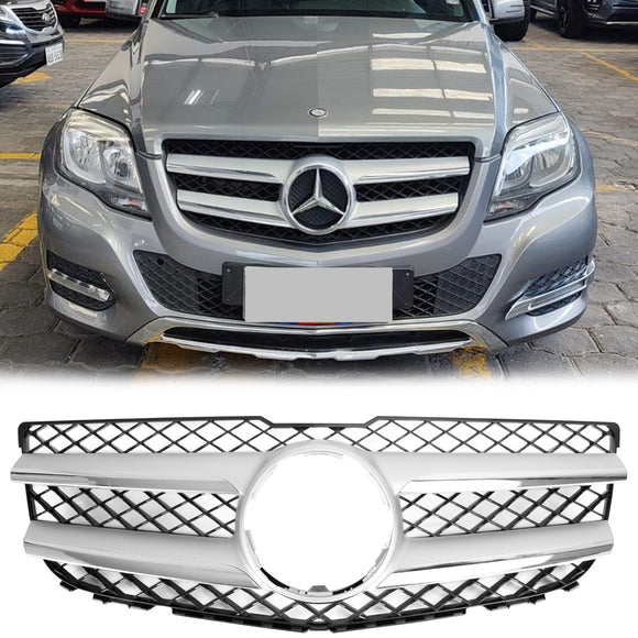 Mercedes-Benz GLK-Class X204 2013-2015 Chrome Front Grill Upper Bumper Replacement Grille