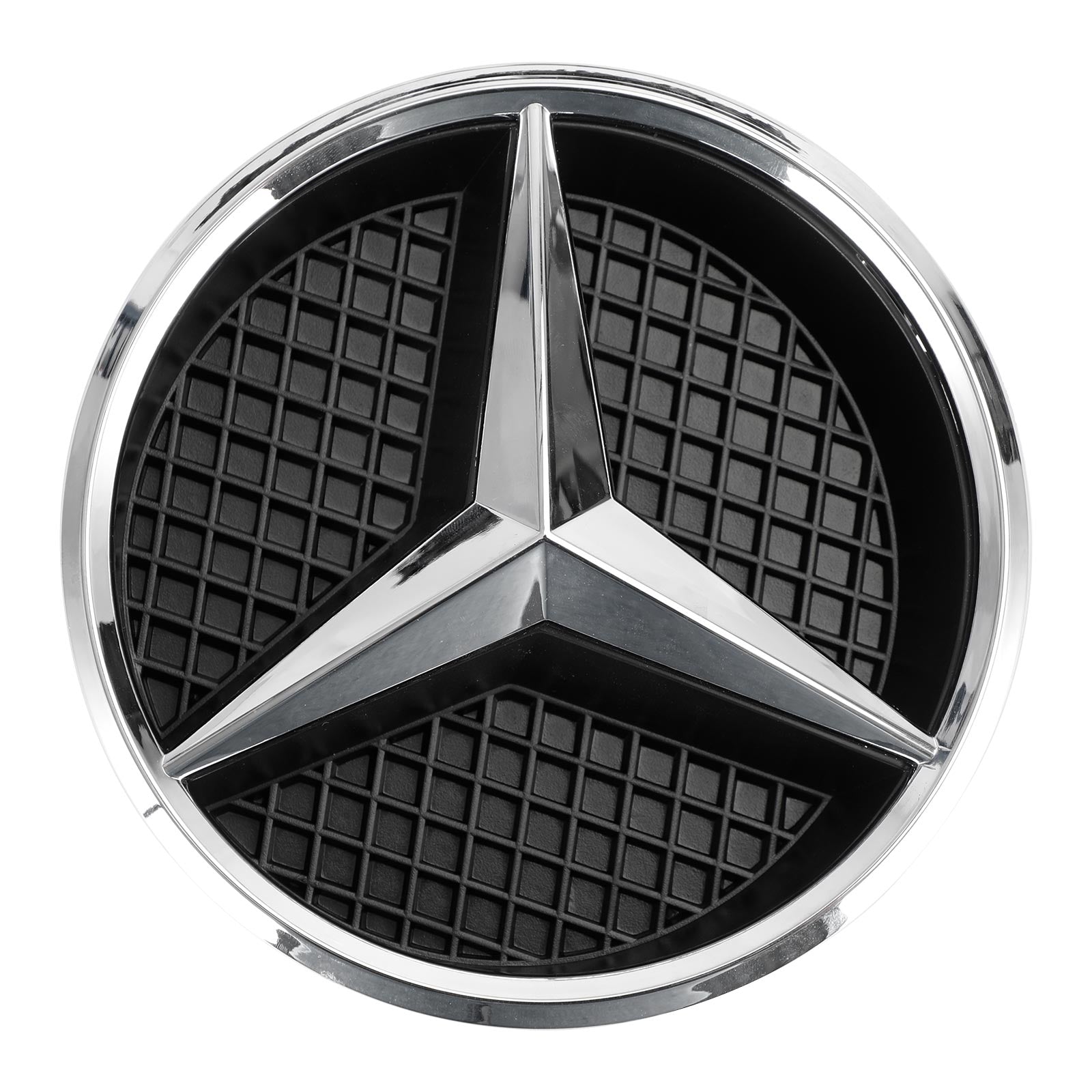 Mercedes-Benz GLK-Class X204 2013-2015 Chrome Front Grill Upper Bumper Replacement W/ Star Emblem Grille