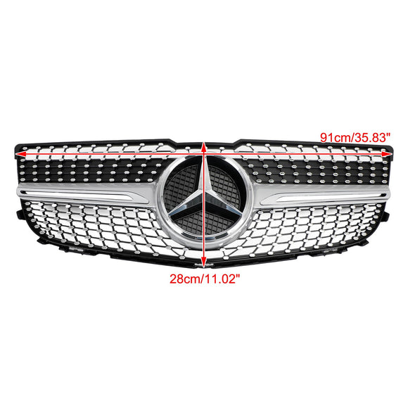 Mercedes Benz 2013-2015 X204 classe GLK GLK250/300/350 calandre de pare-chocs avant calandre en diamant
