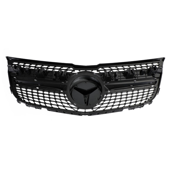 Griglia paraurti anteriore per cofano Mercedes-Benz Classe GLK GLK250/300/350 2013-2015 Griglia cromata argento nera