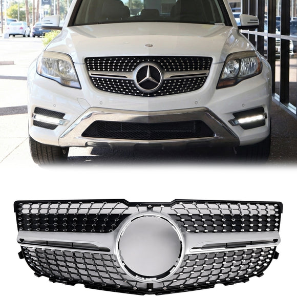 Mercedes Benz 2013-2015 X204 Clase GLK GLK250/300/350 Parrilla de parachoques delantero Parrilla de diamante