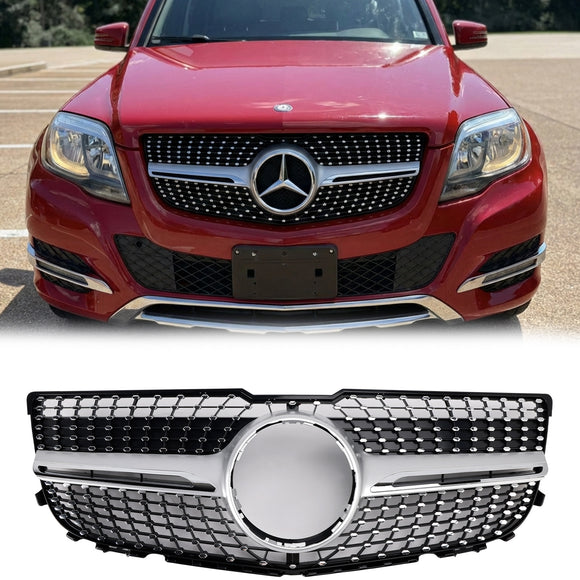 Mercedes Benz 2013-2015 X204 Clase GLK GLK250/300/350 Parrilla de parachoques delantero Parrilla de diamante