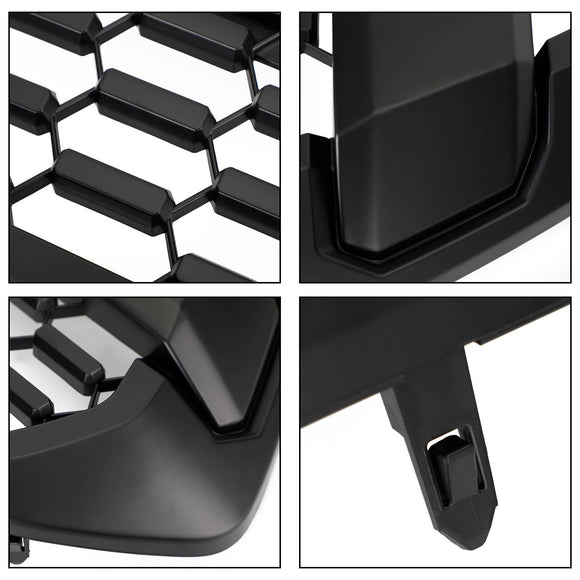 2016–2023 Toyota Tacoma TRD PRO Style Grill Frontstoßstange Ersatz-Grill-Set in Schwarz mit LED-Licht