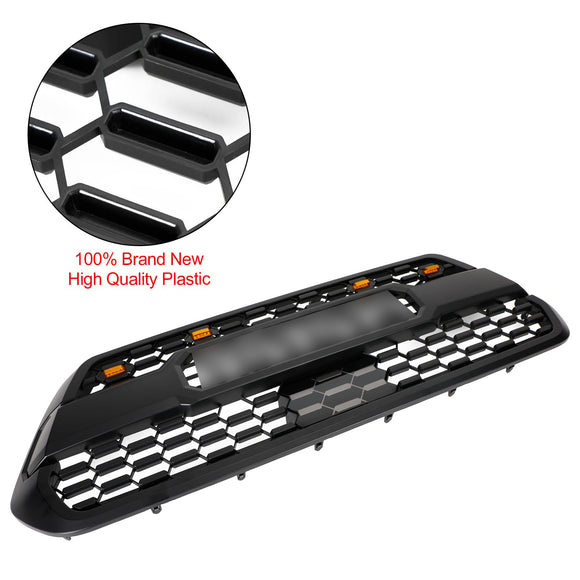 2016–2023 Toyota Tacoma TRD PRO Style Grill Frontstoßstange Ersatz-Grill-Set in Schwarz mit LED-Licht