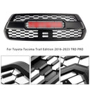 2016–2023 Toyota Tacoma Trd Pro, roter Kühlergrill, vorderer Stoßstangengrill + roter Buchstabe-7