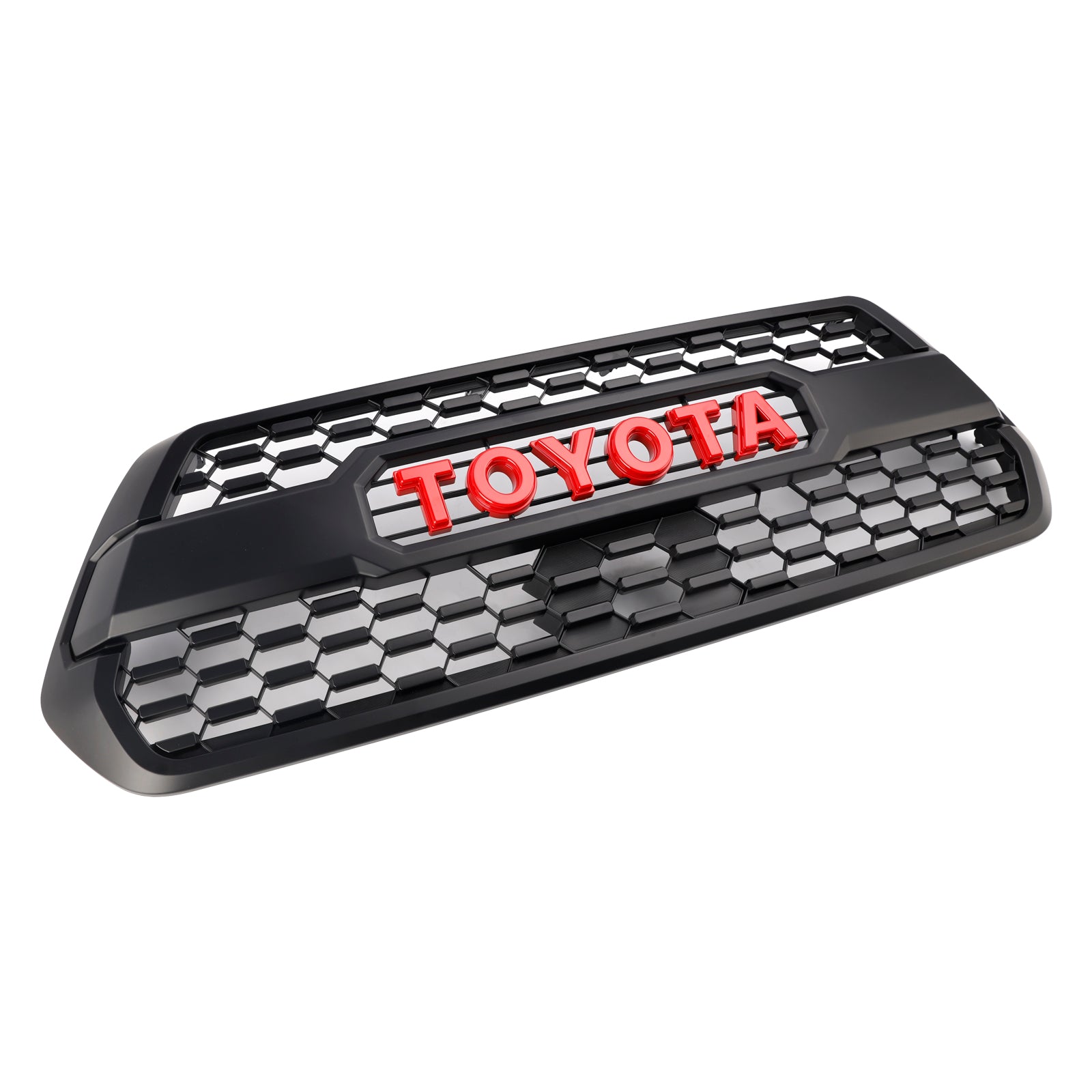 2016-2023 Toyota Tacoma Trd Pro Red Grille Front Bumper Grill + Red Letter