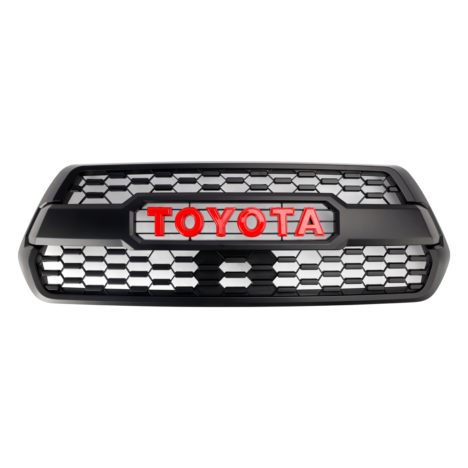 2016-2023 Toyota Tacoma Trd Pro Red Grille Front Bumper Grill + Red Letter