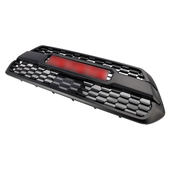 Toyota Tacoma 3rd Gen 2016-2023 Grille W/ Red Letter TRD PRO Style Grill + Sensor Cover