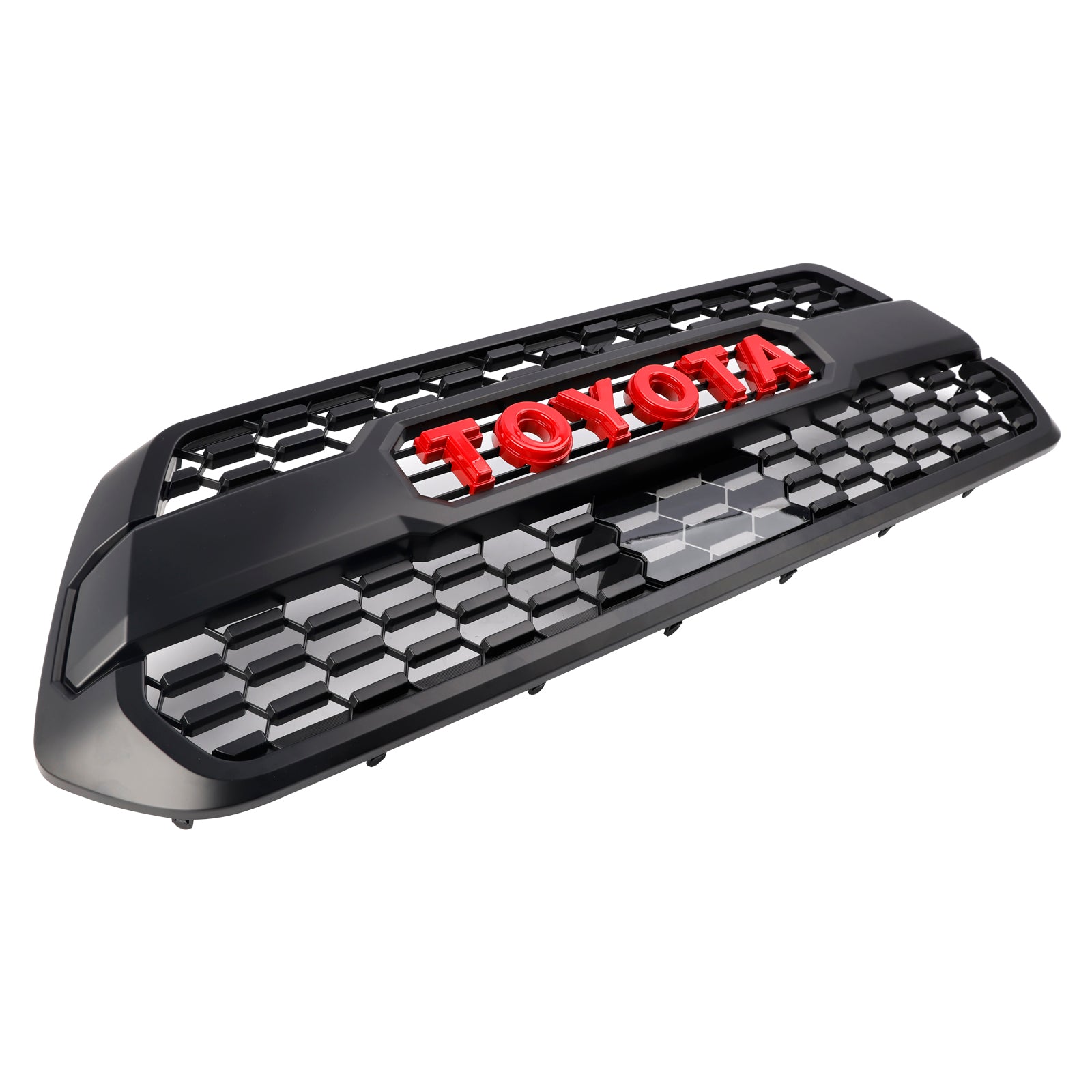 Toyota Tacoma 3rd Gen 2016-2023 Grille W/ Red Letter TRD PRO Style Grill + Sensor Cover