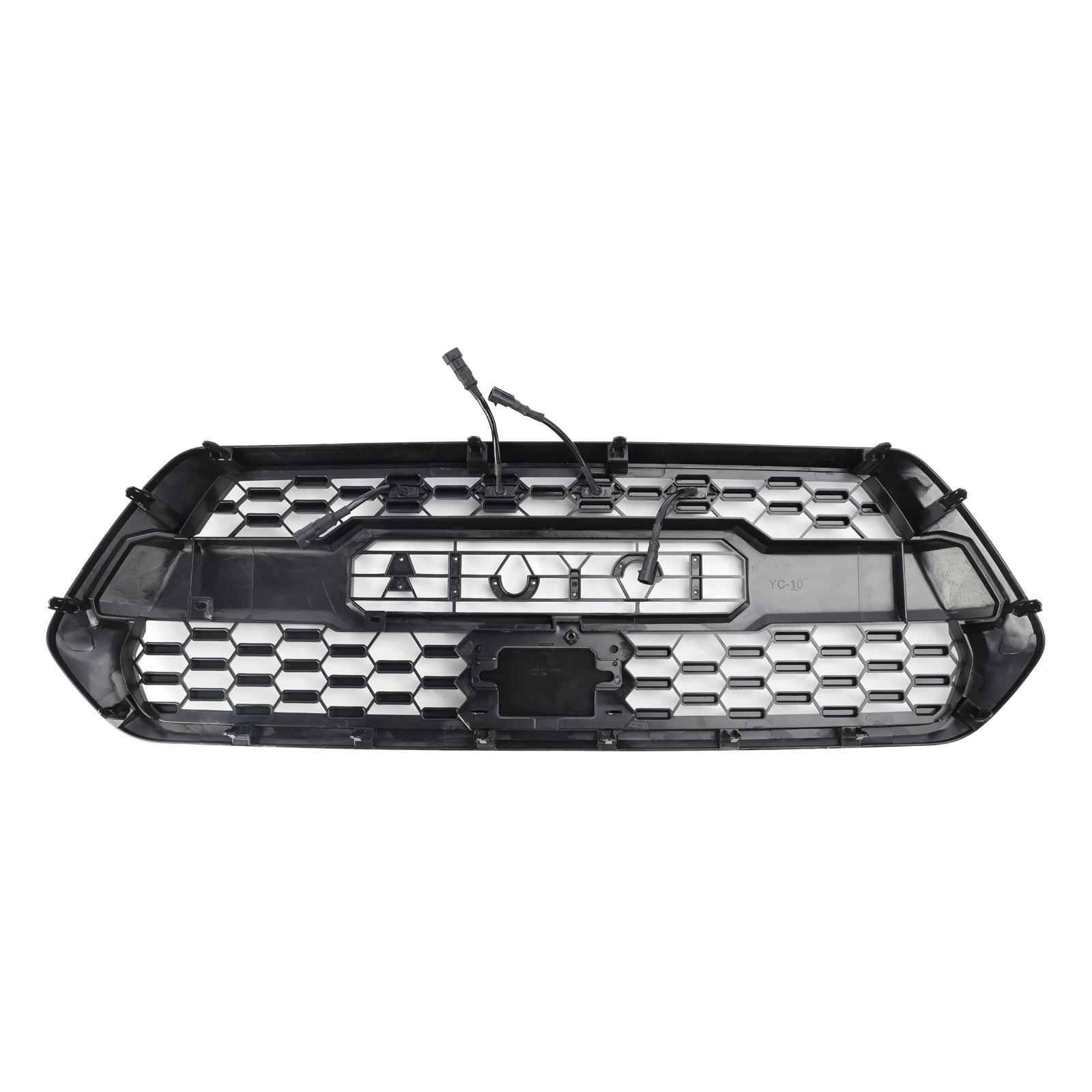 Kit de rejilla de repuesto para parachoques delantero estilo TRD PRO de Toyota Tacoma 2016-2023 con luz LED, color negro