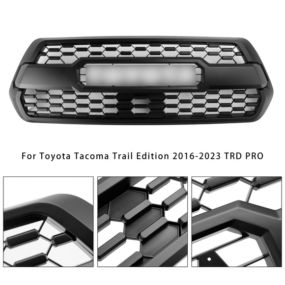 Toyota Tacoma 3rd Gen Grille With White Letter TRD PRO Style 2016-2023