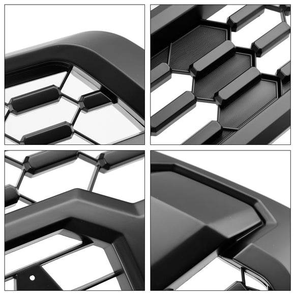 TRD PRO Style Grill für Toyota Tacoma 2016–2023, Kühlergrill mit weißem Buchstaben + 4 bernsteinfarbenen LED-Lichtern + Sensorabdeckung