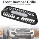 2016–2023 Toyota Tacoma TRD PRO Style Frontgrill mit RGB-Farb-LED-Leuchtbuchstaben, Ersatz-Oberstoßstangengrill-3