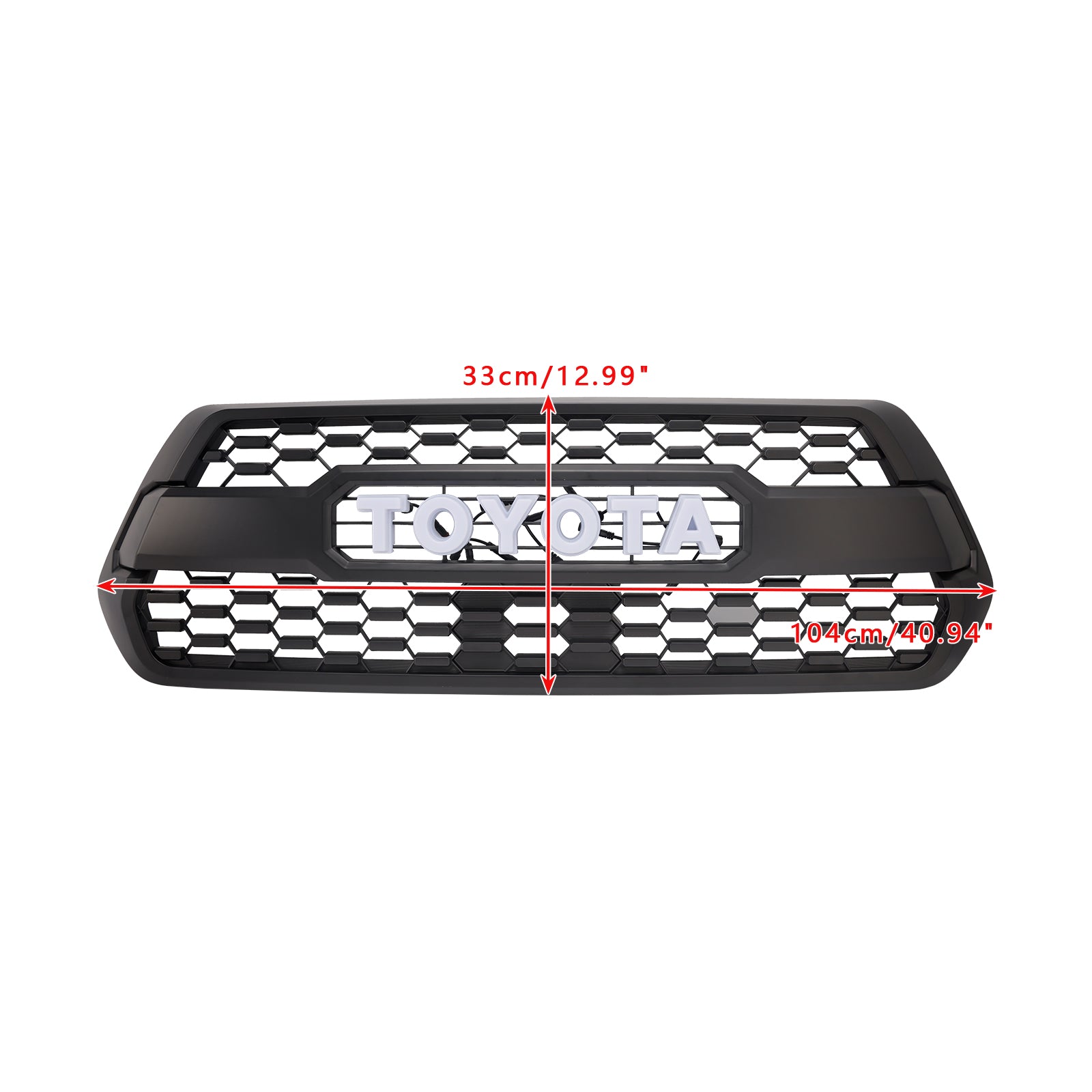 Grille avant Toyota Tacoma Trd Pro Toyota Tacoma Trd Pro avec une lettre LED de couleur RVB Remplacement du pare-chocs supérieur gril - 0