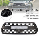 Toyota Tacoma 2016-2023 TRD PRO Style Grille Front Bumper Grill With RGB Color LED Light UP Letter & Sensor Cover-2