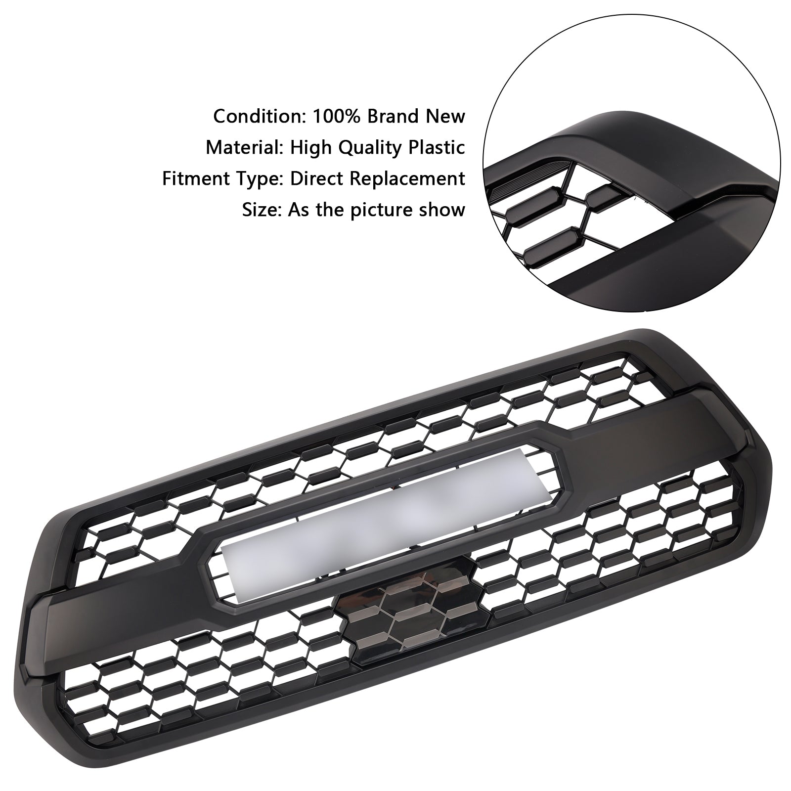 Toyota Tacoma 2016-2023 TRD Pro Style Kühlergrill vorderen Stoßstangengrill mit RGB-Farb-LED-Leuchten und Sensorabdeckung